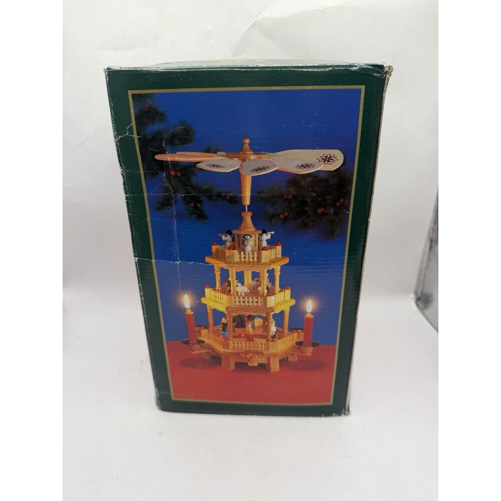 DAMAGE Vintage Christmas Carousel Windmill
